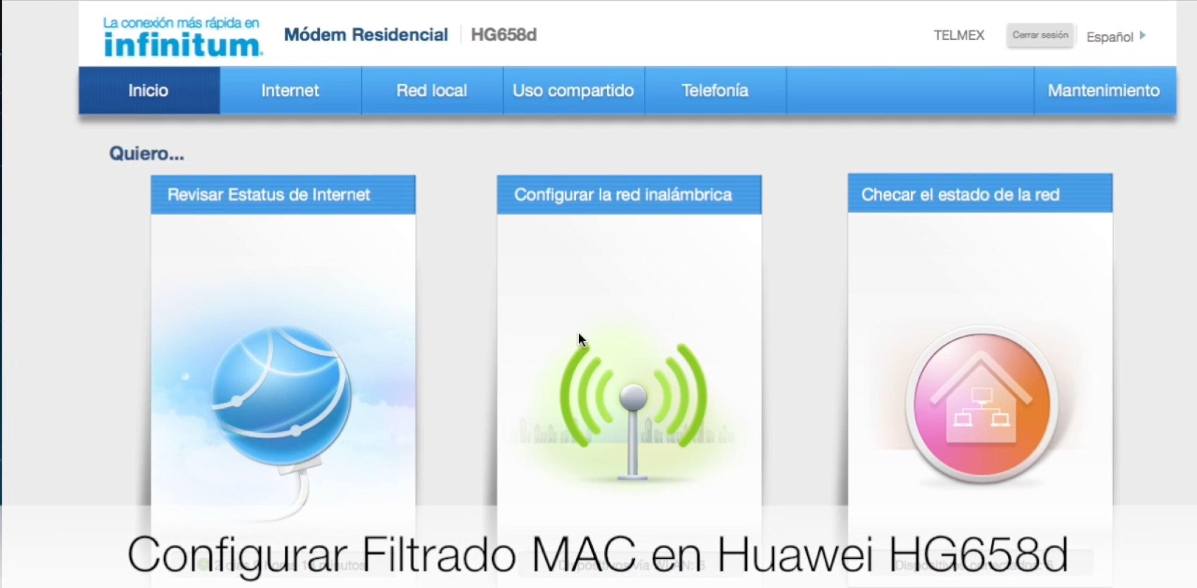 Configurar Filtrado Mac en Modem Huawei HG658d – 